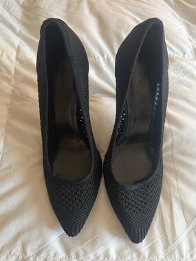F21 Crochet Patchwork Pointed Toe Pumps